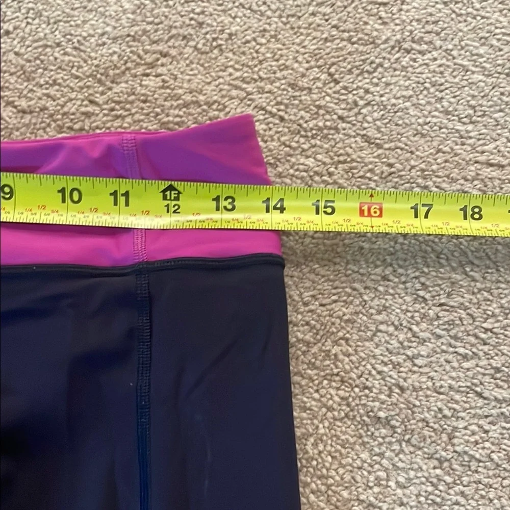 Lululemon Athletica Blue and Pink Leggings Stretchy Athletic Wear